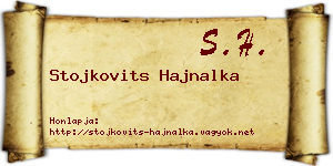 Stojkovits Hajnalka névjegykártya